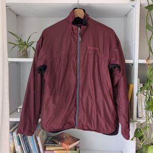 Marmot Women's Jacket Lined Full Zip Red Burgundy Size Medium Outdoors Gorpcore